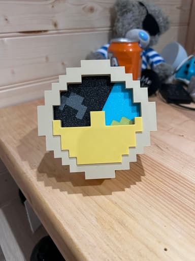 Đồng hồ minecraft ( bản xoay 1h hoặc 24h ) 2