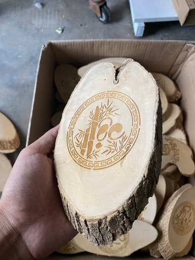 Tranh thư pháp gỗ 15-18 cm 2