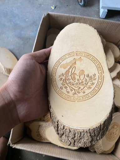 Tranh thư pháp gỗ 15-18 cm 3