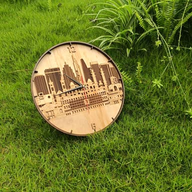 Đồng hồ gỗ custom nhiêu lớp 3