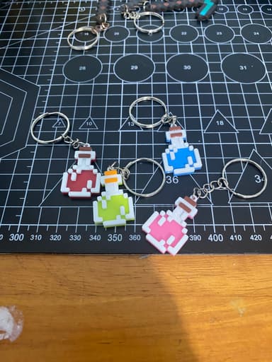 Móc khoá bình thuốc minecraft 2