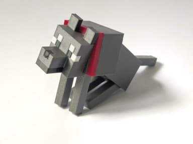 Chó Minecraft - Articulated Minecraft Dog/Wolf 2
