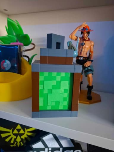 Minecraft Lantern - Creeper GREEN - Đèn Cắm Điện 2