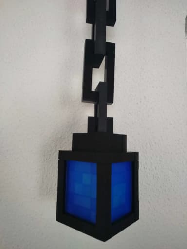 Mincraft Lantern Chain - ĐÈN XÍCH DÀI - BLUE - PIN TIỂU MINI 3