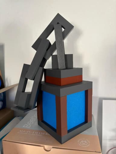 Mincraft Lantern Chain - ĐÈN XÍCH DÀI - BLUE - PIN TIỂU MINI 5