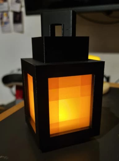 Mincraft Lantern - YELLOW - PIN TIỂU MINI 2