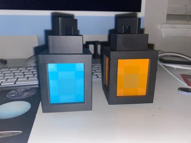 Mincraft Lantern - BLUE - PIN TIỂU MINI 2